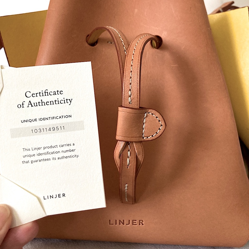 Linjer “The Tulip Bag” Tan/Yellow